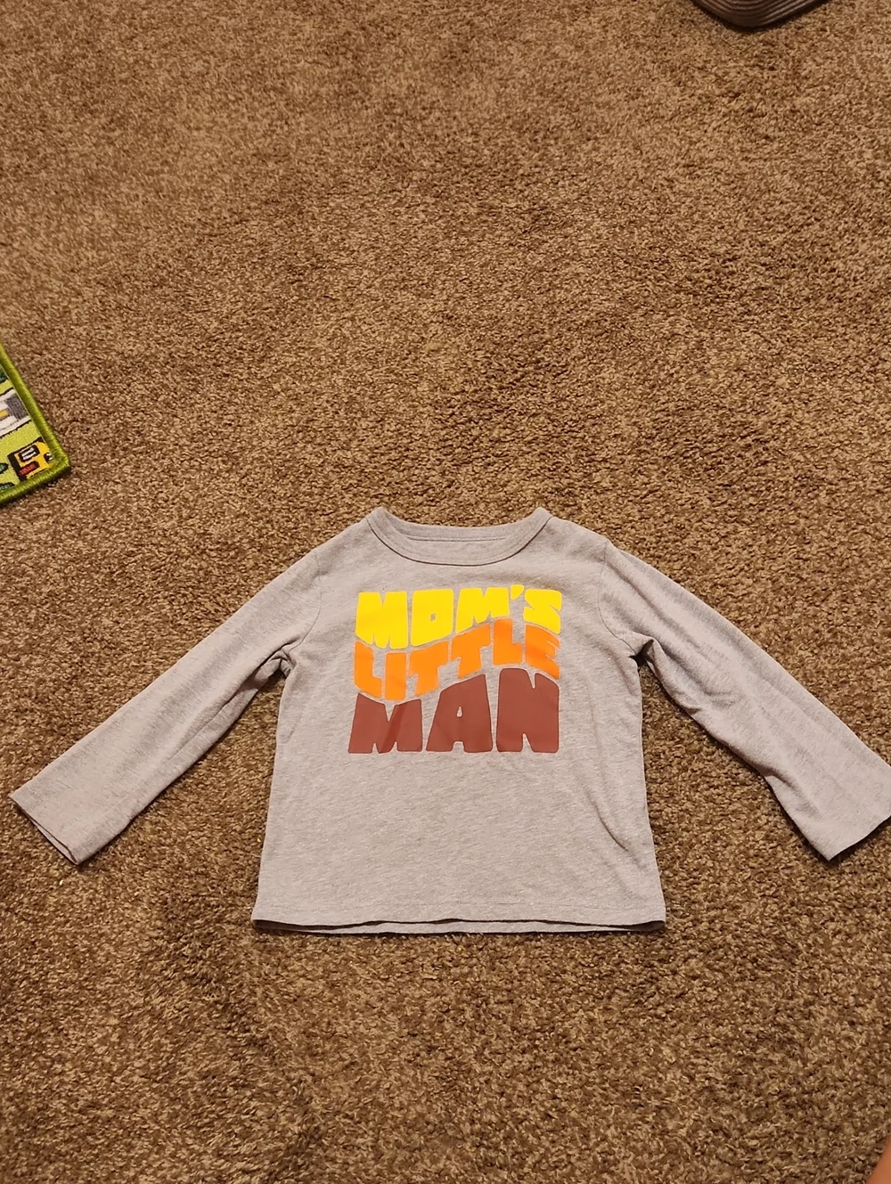 The Children's Place Gray Long-Sleeve 'Mom's Little Man' Graphic Tee